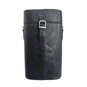 Piel Leather Double Deluxe Wine Carrier, Black, One Size